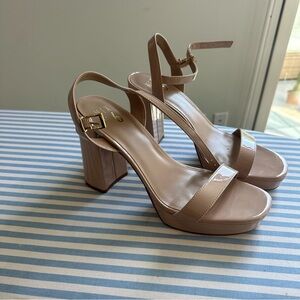 Nude Platform Heel